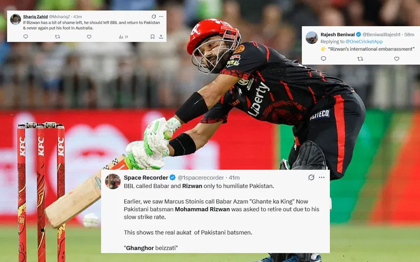 “Real aukaat of Pakistan”: Mohammad Rizwan trolled after forced BBL retired out